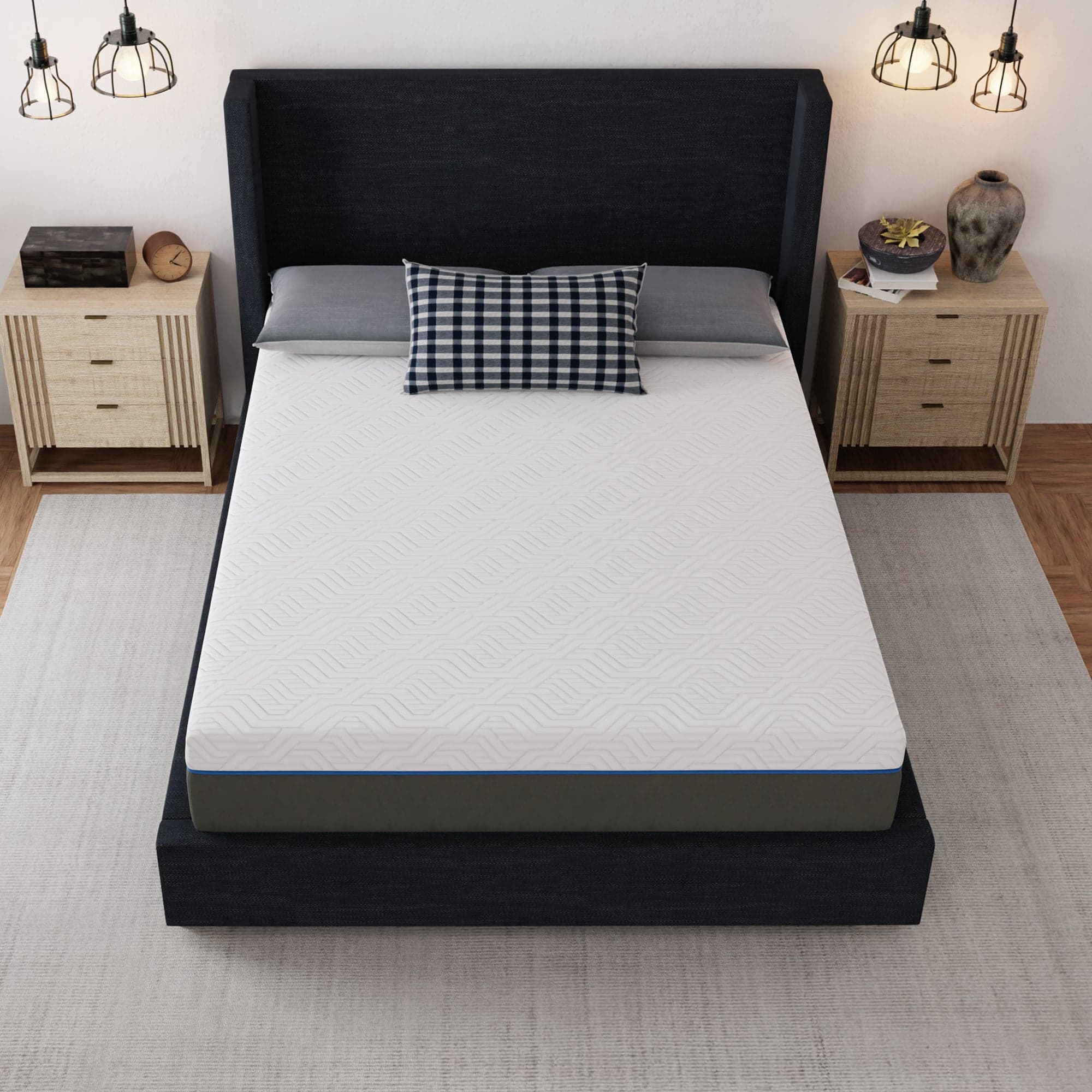 12" Lavender Mattress – Firm view 3
