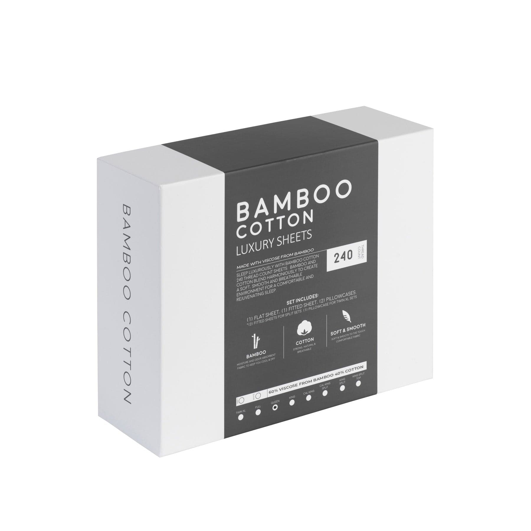 Bamboo Cotton Luxury Bed Sheets view 3
