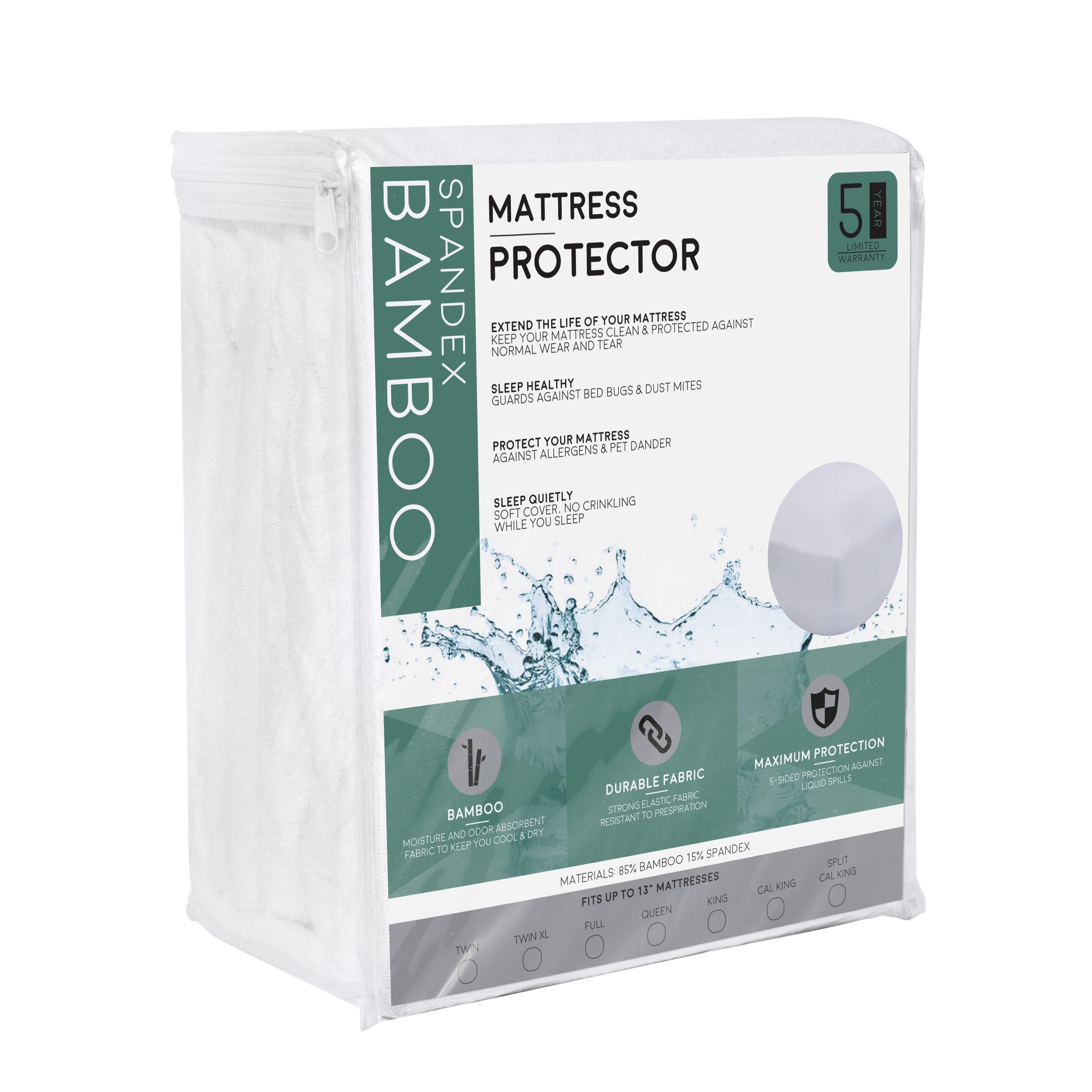 Bamboo Spandex Mattress Protector