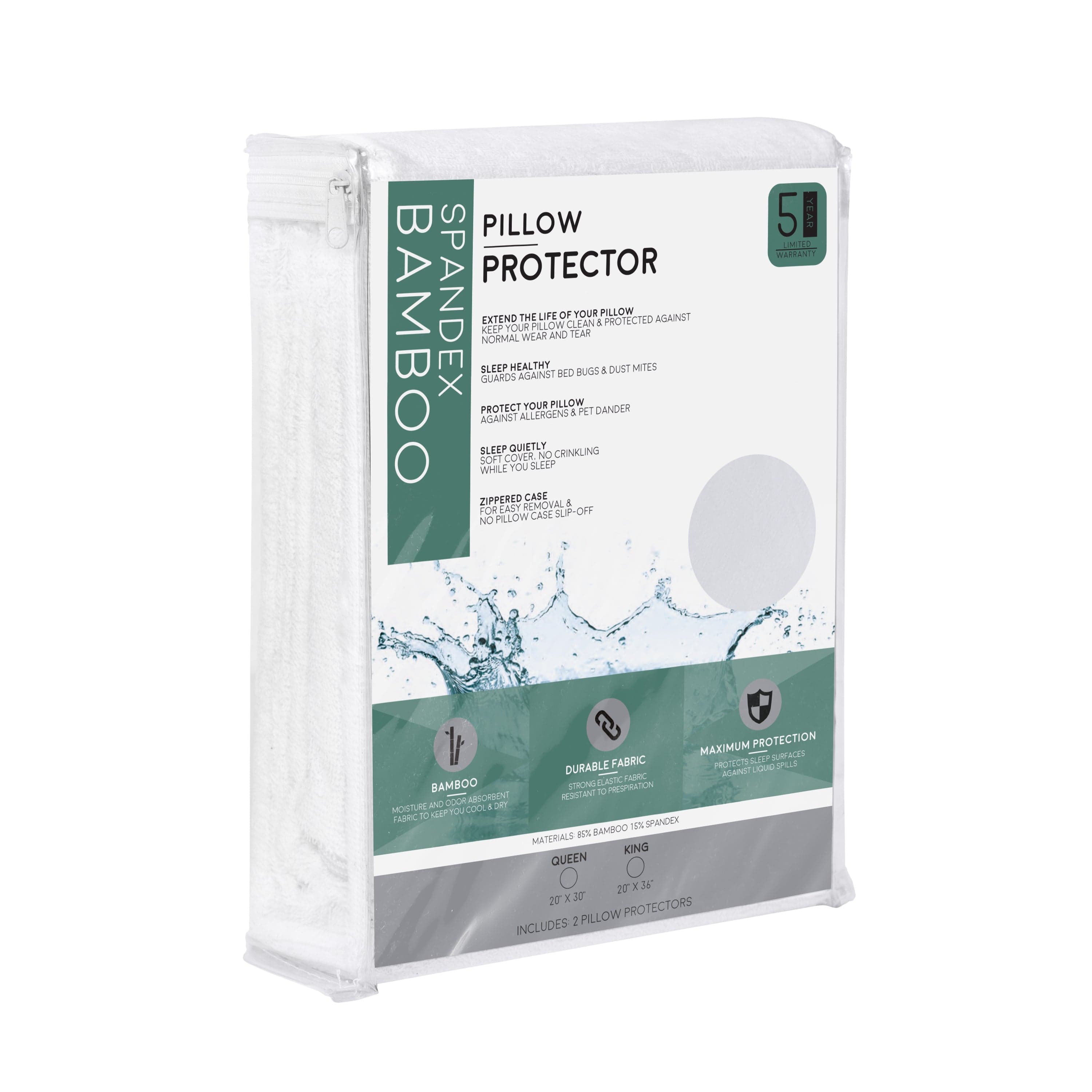 Bamboo Spandex Pillow Protector