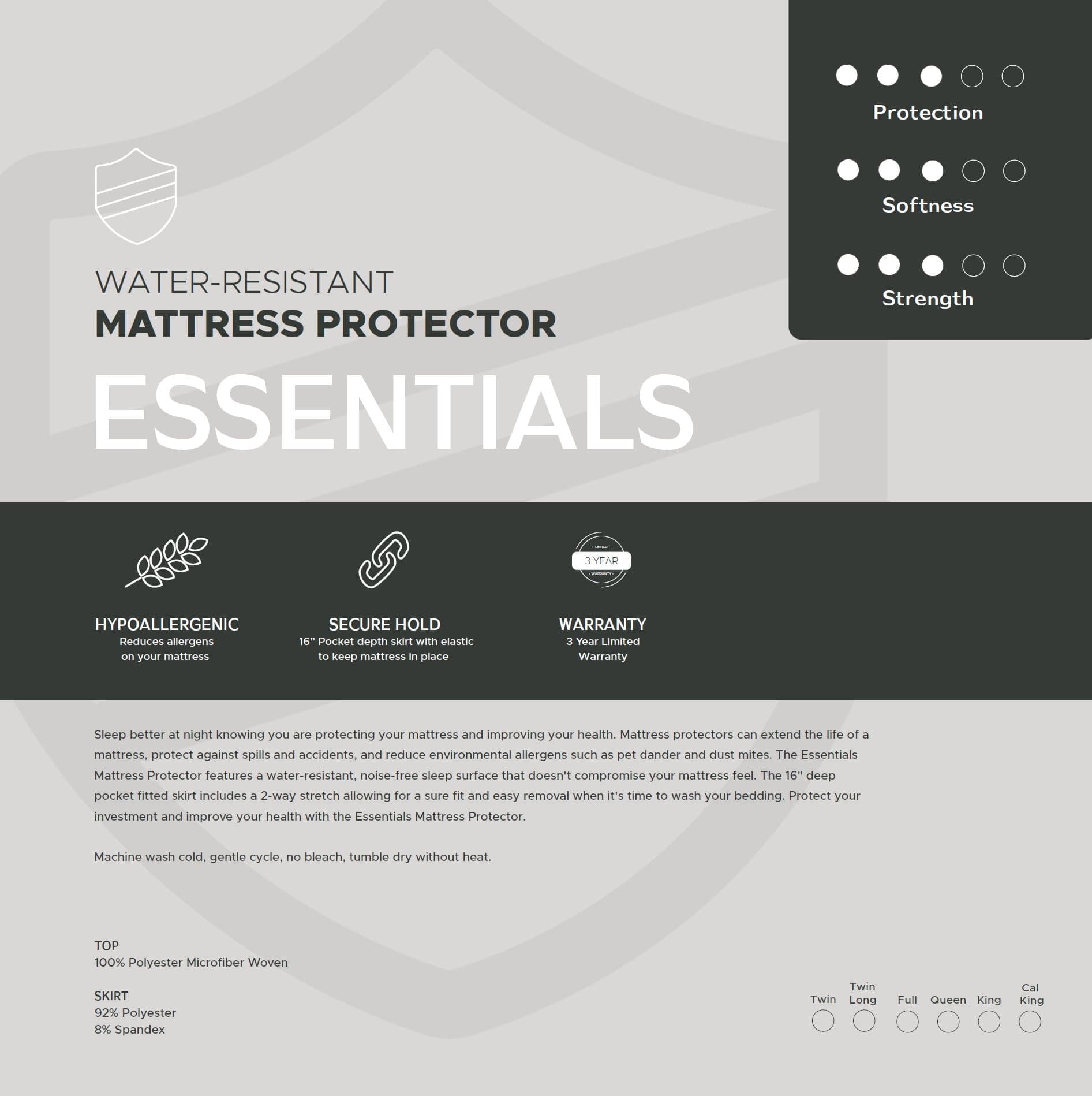 Essentials Mattress Protector view 6