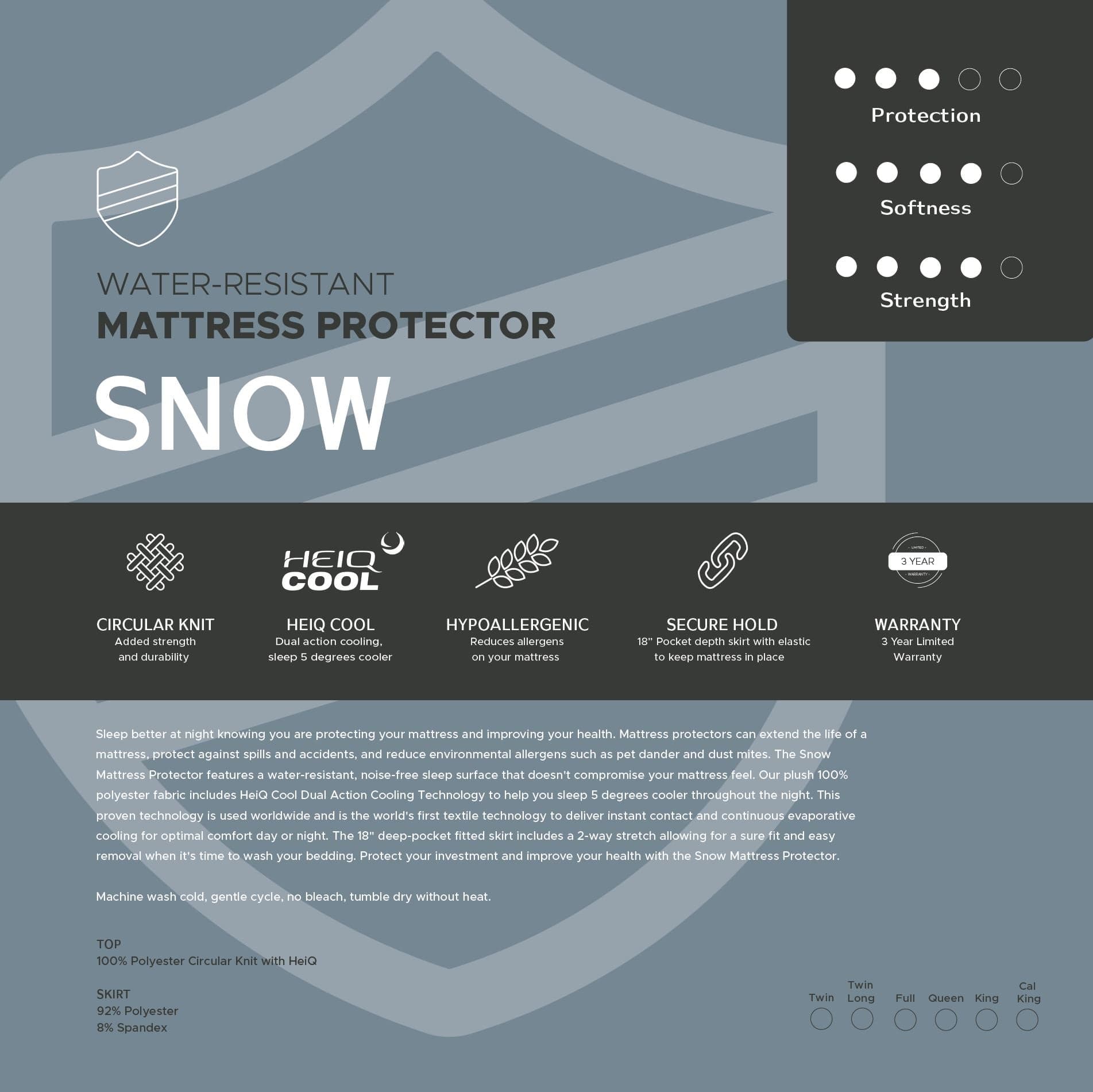 Snow Mattress Protector view 6